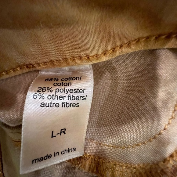 Maurices Mustard Denim Stretch Pants Medium - Picture 13 of 14